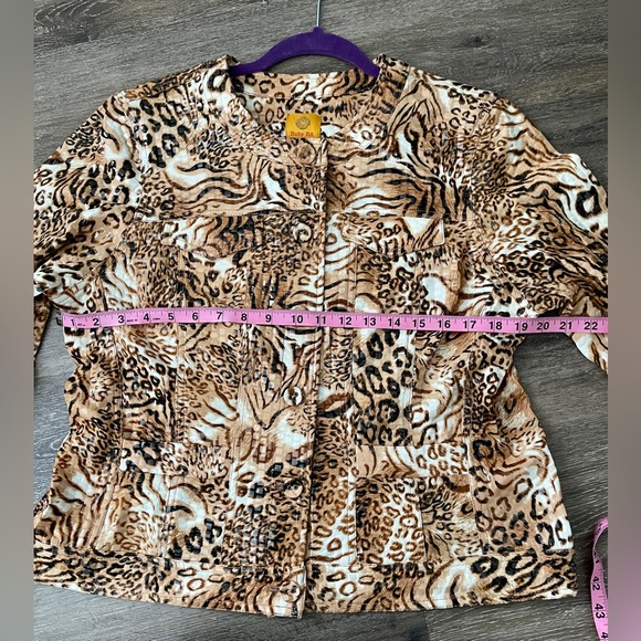 Ruby Rd  Brown/Tan Jacket.   Size 14 - Picture 4 of 7